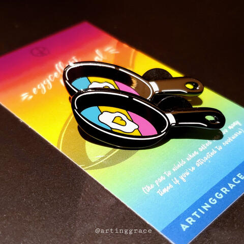 Eggcellent Pansexual Pin