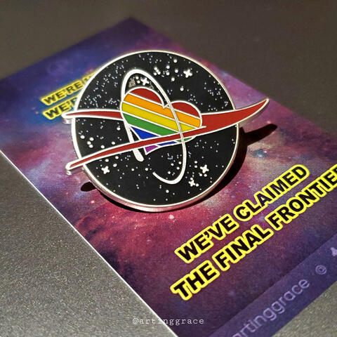 Space/NASA Pride Pin