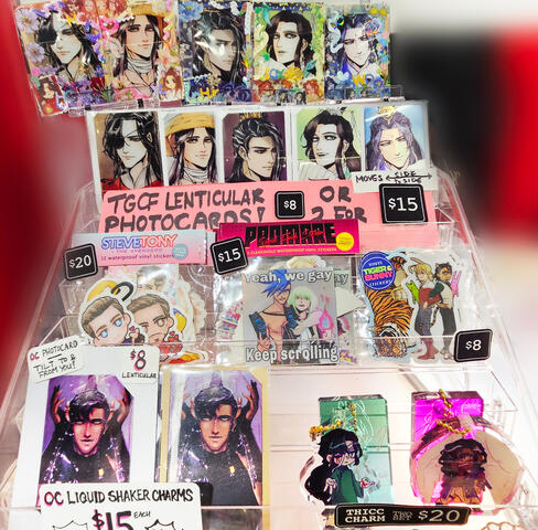 TGCF lenticular photocard display