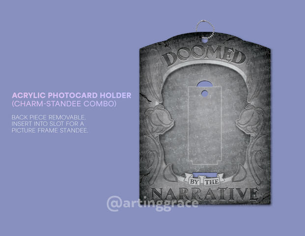 Photocard holder charm-standees